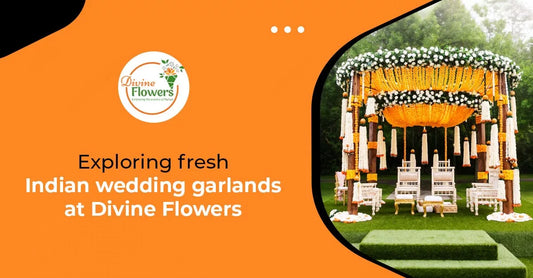 Exploring fresh Indian wedding garlands at Divine Flowers