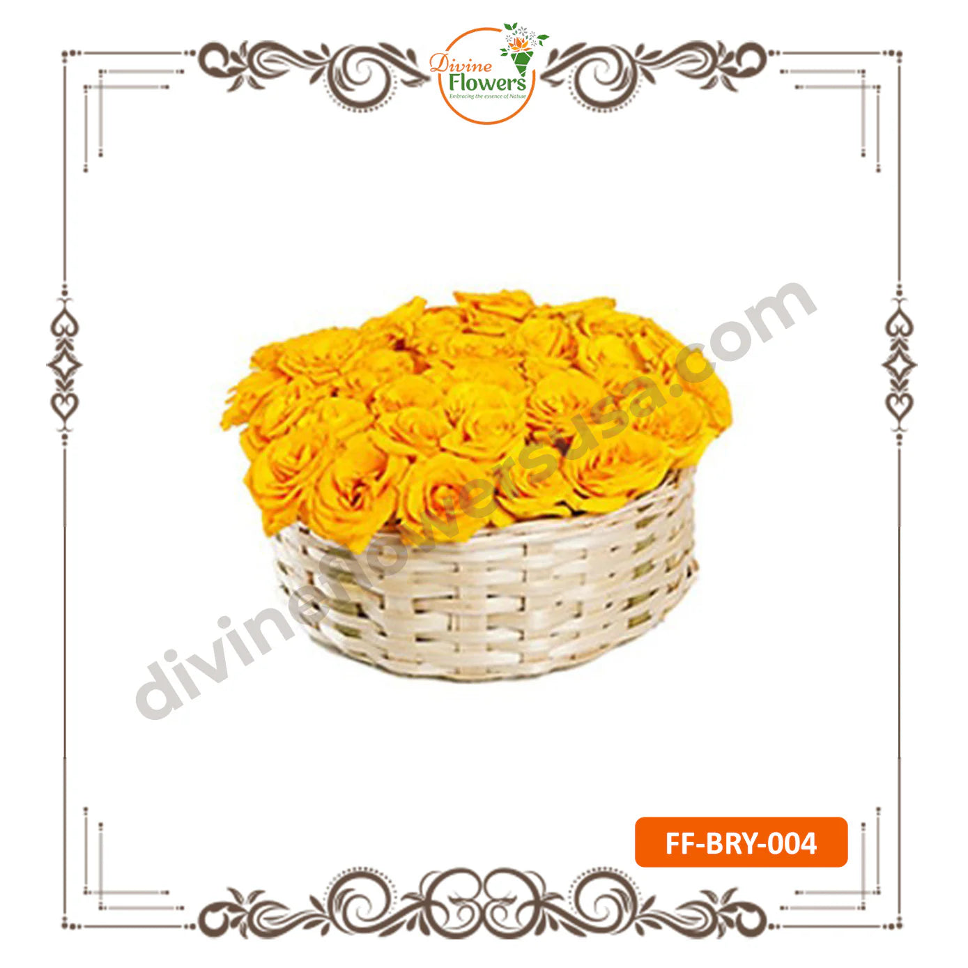 ]Button Rose Loose Yellow (FF-BRY-004)
