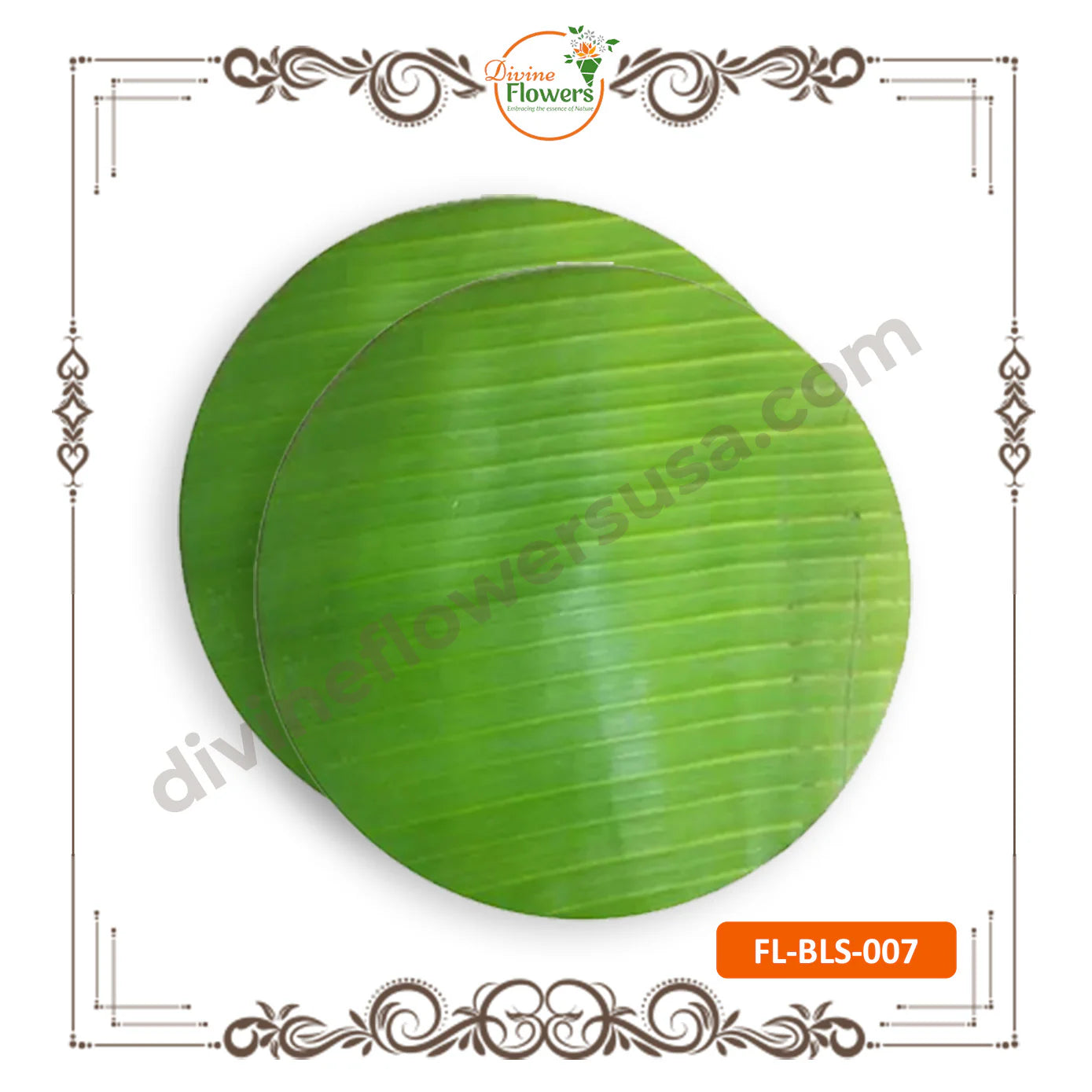 Banana Leaves Round (FL-BLS-007)