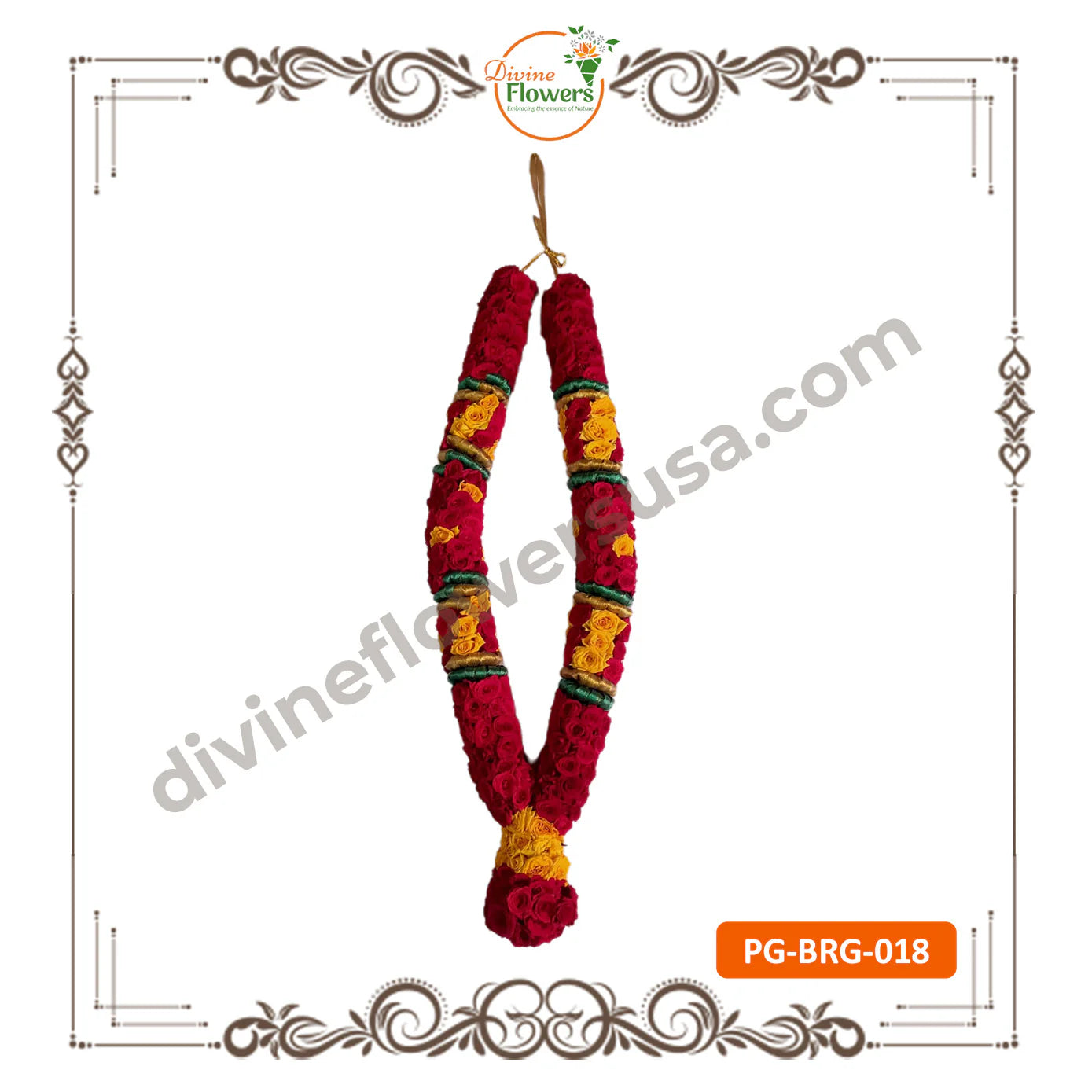 Button Rose Garlands (PG-BRG-018)