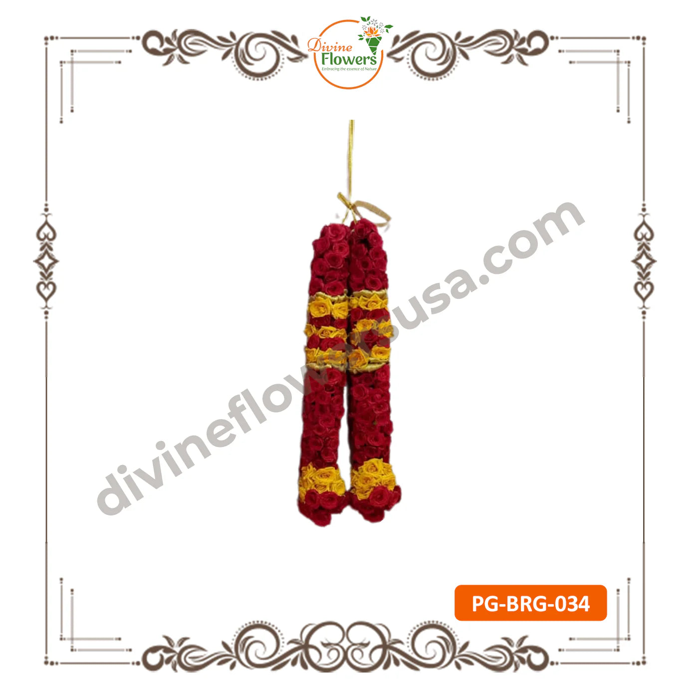 Button Rose Garlands (PG-BRG-034)