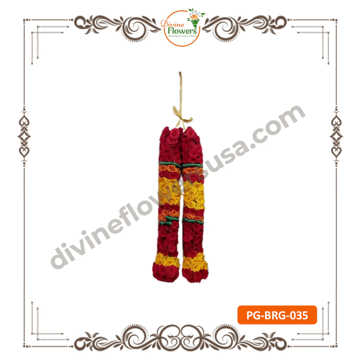 Button Rose Garlands (PG-BRG-035)