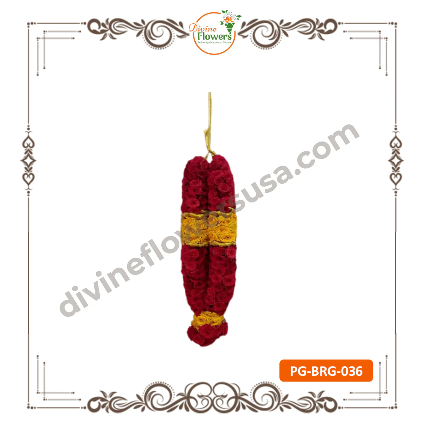 Button Rose Garlands (PG-BRG-036)