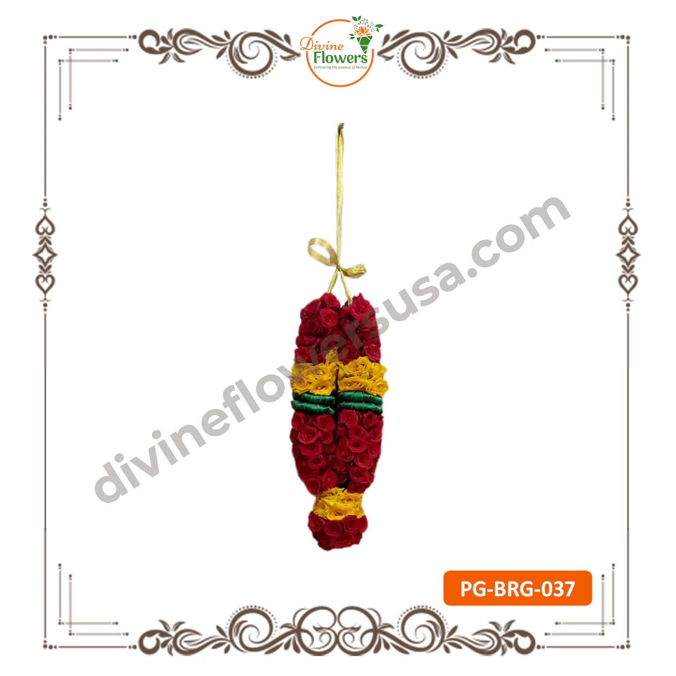 Button Rose Garlands (PG-BRG-037)