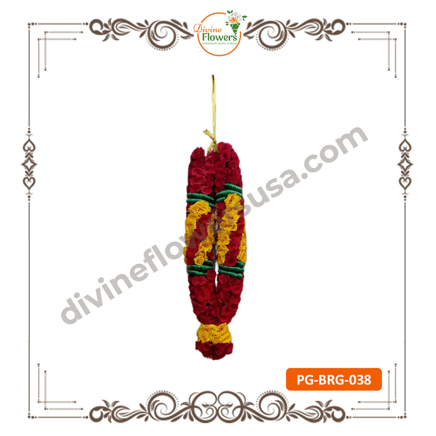 Button Rose Garlands (PG-BRG-038)