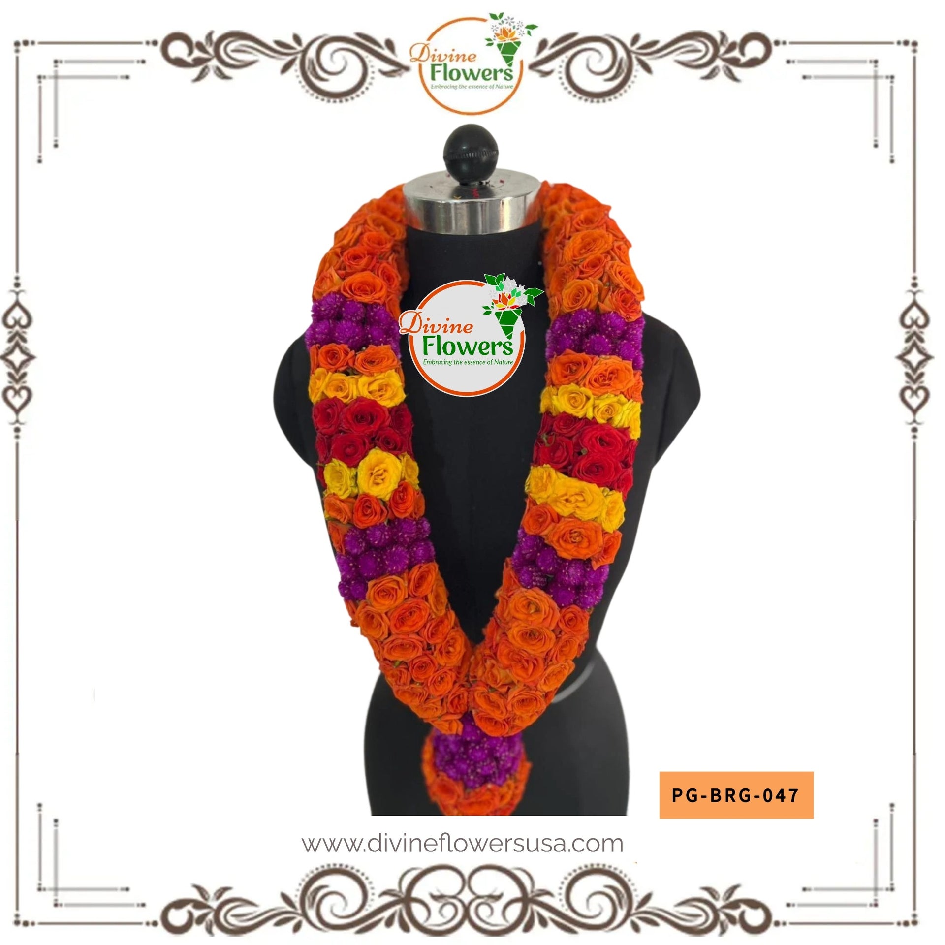 Button Rose Garlands (PG-BRG-047)