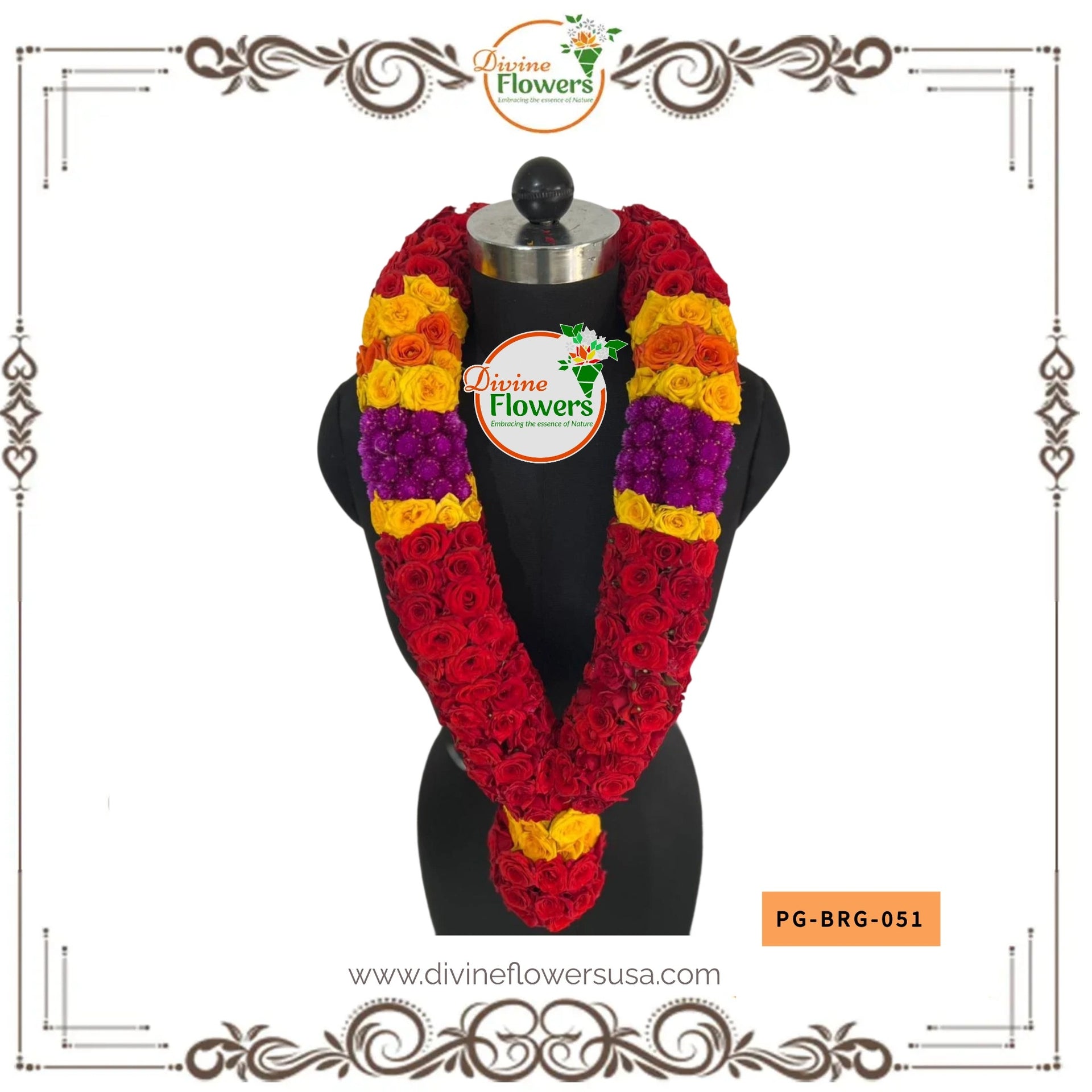 Button Rose Garlands (PG-BRG-051)