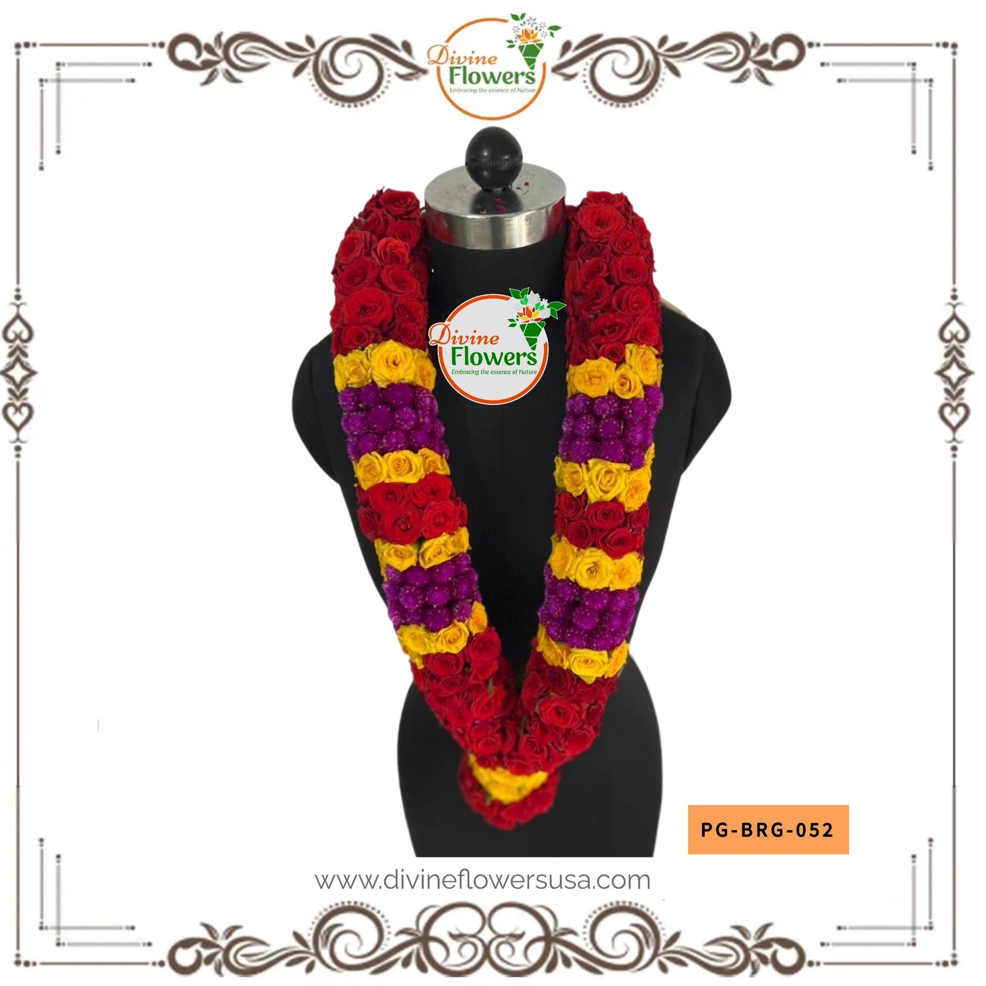 Button Rose Garlands (PG-BRG-052)