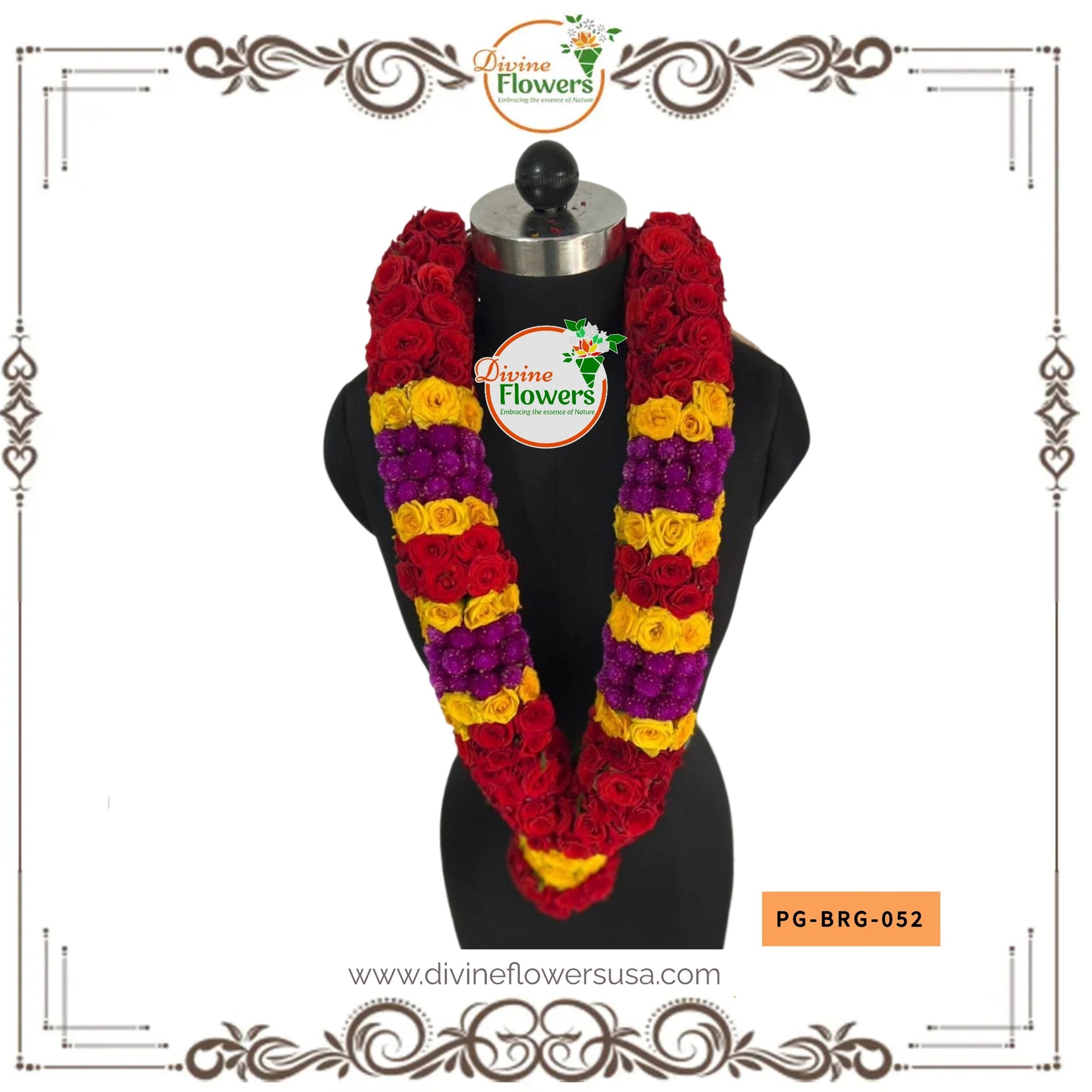 Button Rose Garlands (PG-BRG-052)