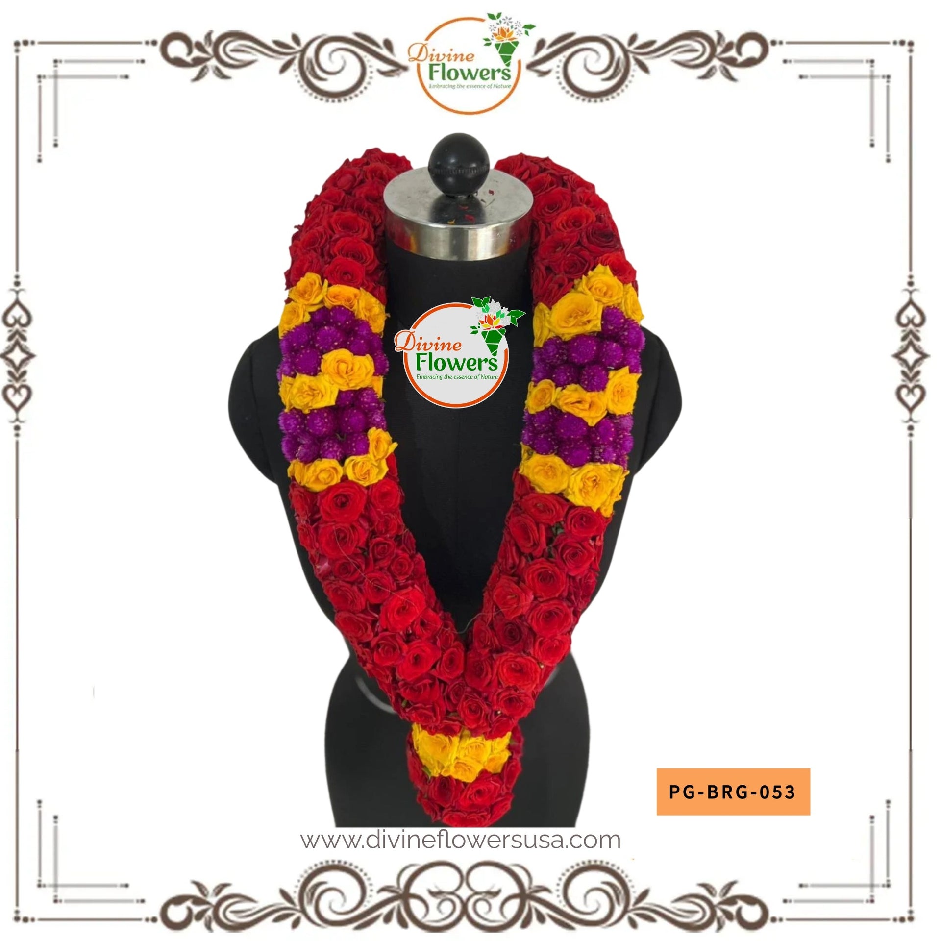 Button Rose Garlands (PG-BRG-053)