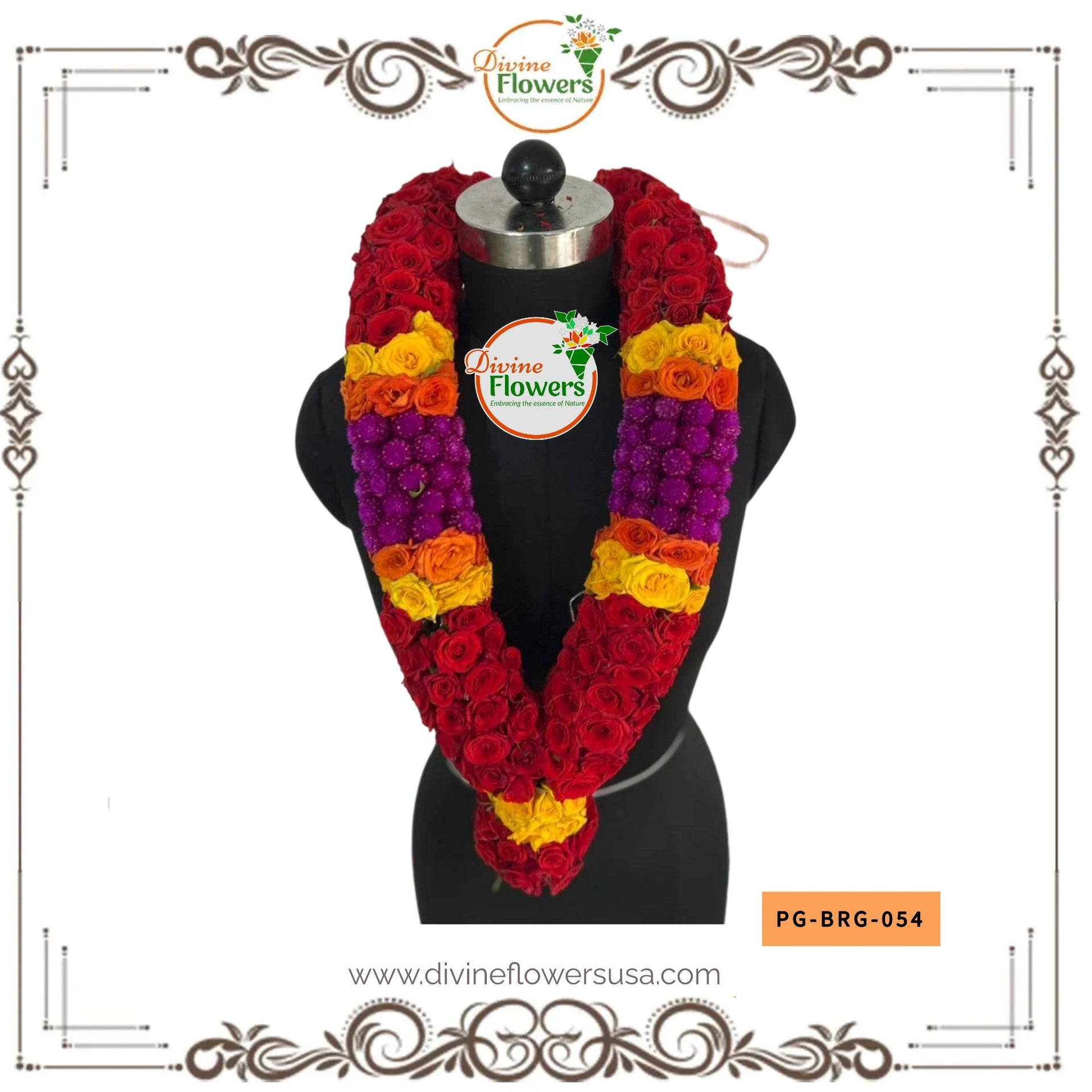 Button Rose Garlands (PG-BRG-054)