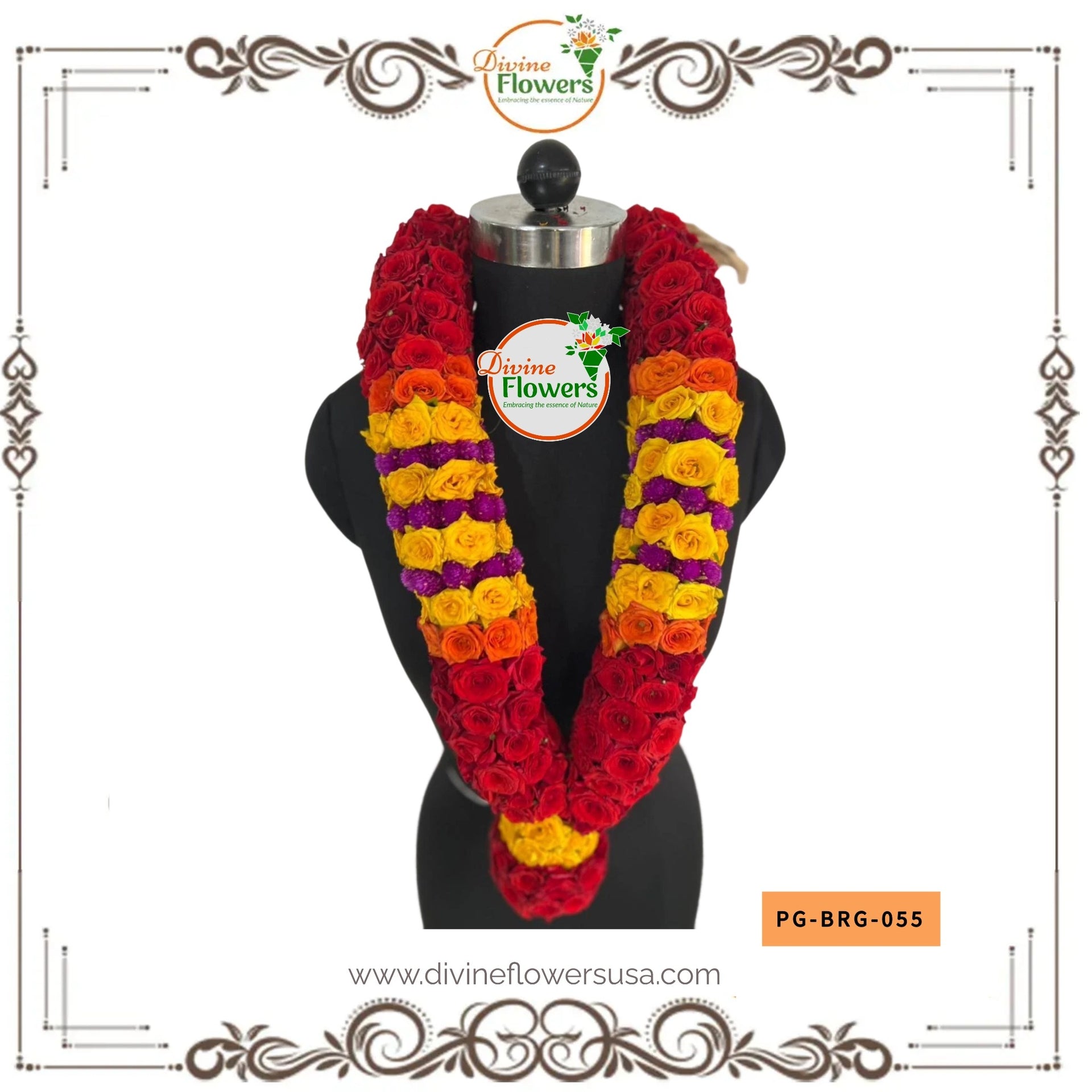 Button Rose Garlands (PG-BRG-055)