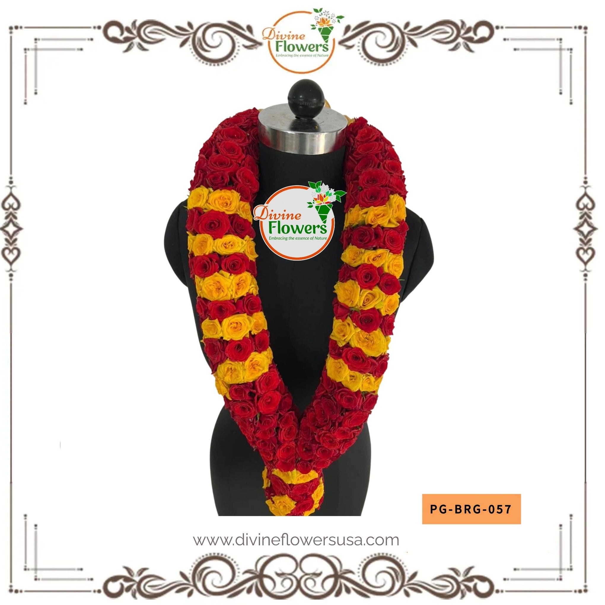 Button Rose Garlands (PG-BRG-057)