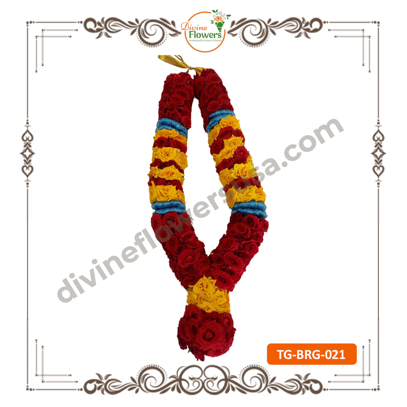 Button Rose Garlands (TG-BRG-021) - Contact Us for Pricing